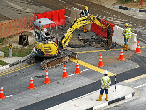 Road works